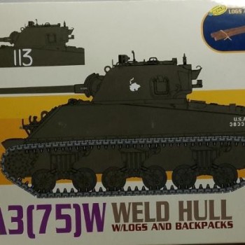 M4A3 (75) WELD HULL W/LOGS AND BACKPACKS