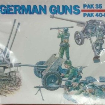 WWII German Guns PAK 35 PAK 40-Flak 38