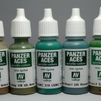 PANZER ACES - SET 5 COLORES - CARRISTAS ALIADOS