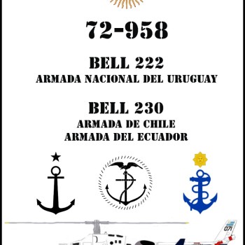 BELL 222 - BELL 230 - URUGUAY -CHILE - ECUADOR