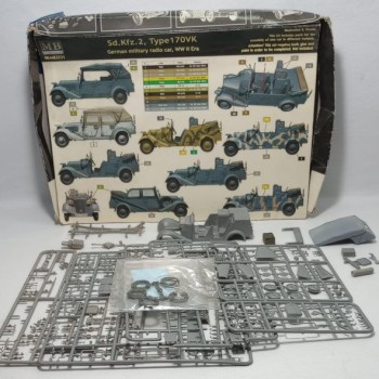 GERMAN MILITARY RADIO CAR, WWII ERA, Sd.Kfz.2, Type 170VK - empezado