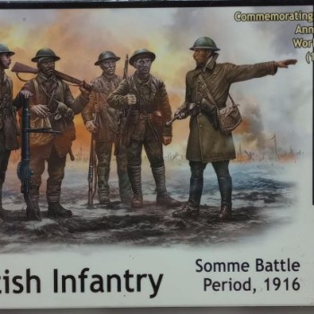 British Infantry, Somme Battle Period, 1916.